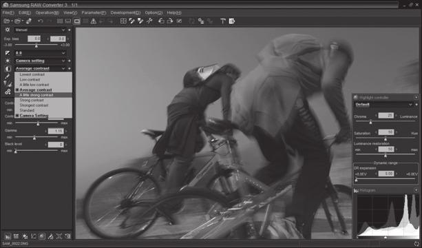 Korzystanie z programu Samsung RAW Converter Modyfikowanie plików JPEG/TIFF tak jak plików RAW Program Samsung RAW Converter