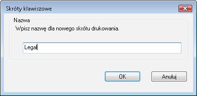 7. Wprowadź nazwę skrótu, a następnie kliknij przycisk OK. 8.