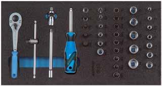 034 035 15 CT1-20 ZESTAW KLUCZY NASADOWYCH 1/4" w 1/3 modułu Check Tool Wymiary: Szer. 157,5 x gł.