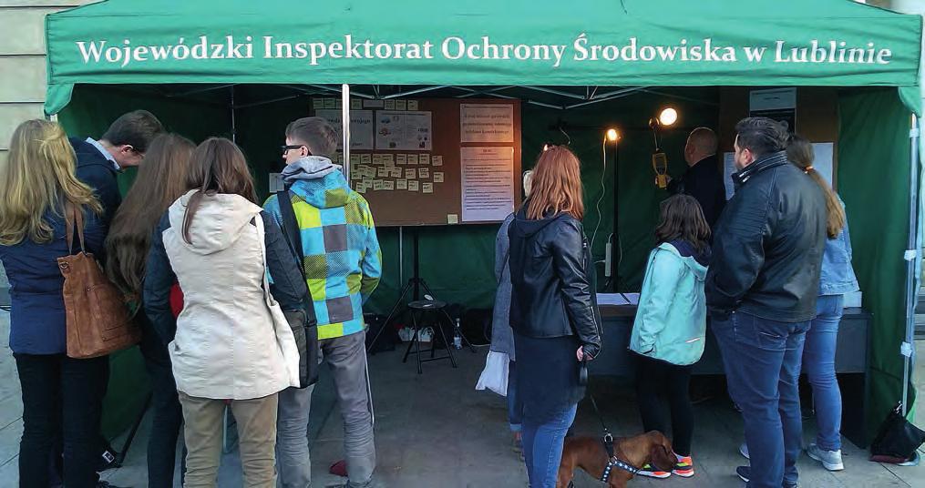 RAPORT O STANIE ŚRODOWISKA WOJEWÓDZTWA LUBELSKIEGO W 2017 ROKU Informowanie o stanie środowiska w województwie Stoisko WIOŚ Lublin na XIV Lubelskim Pikniku Naukowym Budowanie społeczeństwa