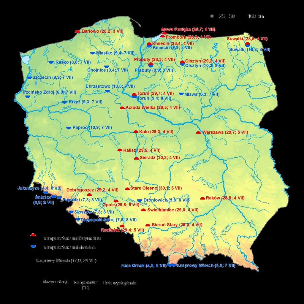 2. Temperatury ekstremalne w