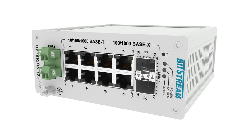 5Gbps (2x porty SFP) PoE PoE++ (opcja) wsparcie do 90W na port, do 360W na urządzenie, Watchdog PoE Zabezpieczenie przeciwprzepięciowe na portach RJ-45, ITU-T K.44 4kV 10/700us np.