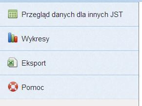 1.1 Menu główne Podstawę do nawigacji w aplikacji stanowi menu główne znajdujące się w lewej części okna głównego (Rysunek 2 pole nr 2).