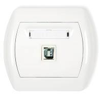 gniazda podwójnego 2 USB-AA 3.0 + ramka pozioma pojedyncza / 2 USB-AA 3.