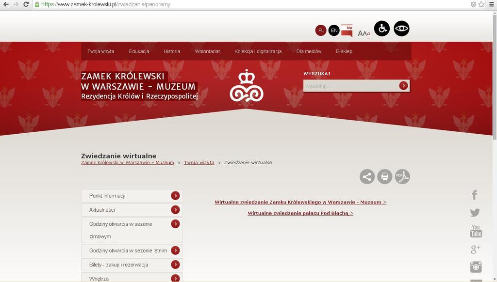 Zamek Królewski w Warszawie Muzeum Rezydencja Królów i Rzeczypospolitej https://www.