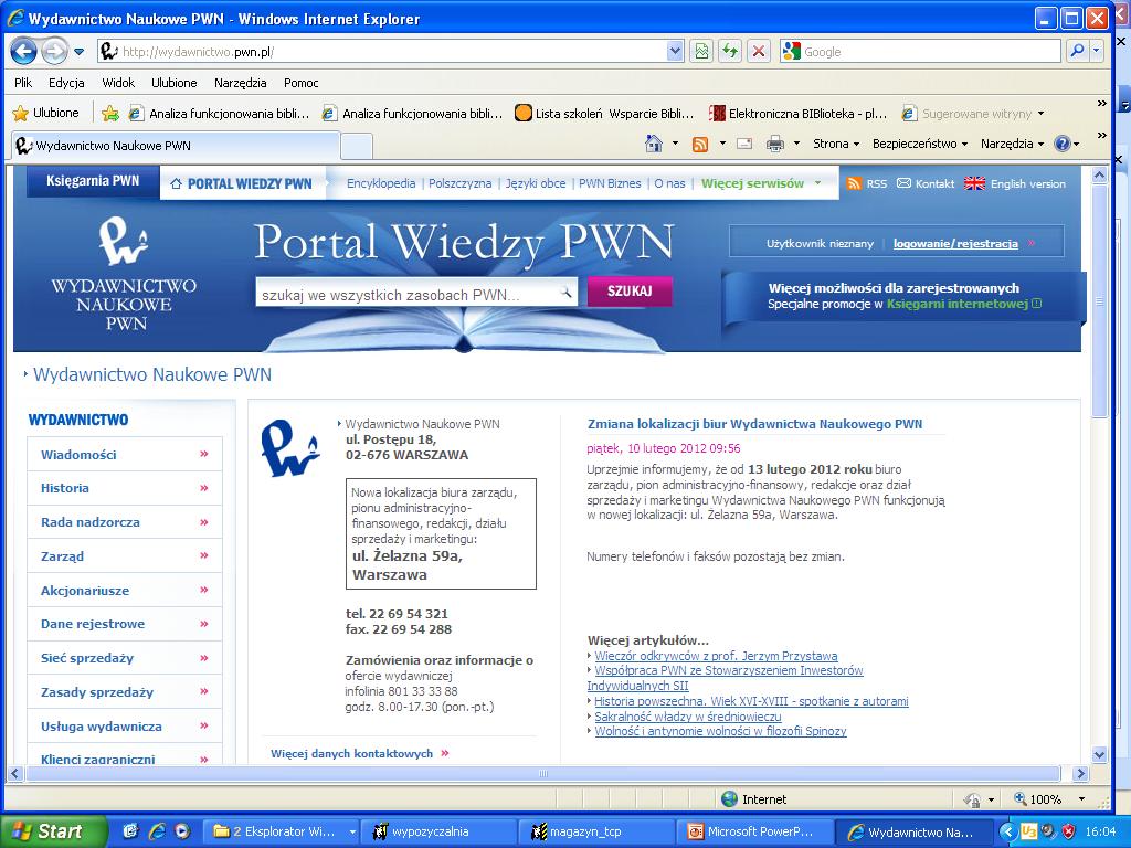 Słowniki i encyklopedie PWN: www.sjp.pwn.