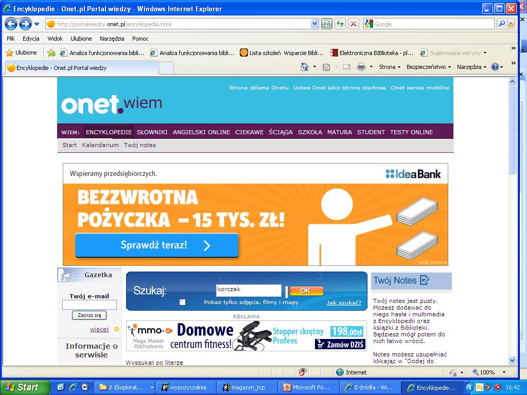 WIEM - Portal Wiedzy http://portalwiedzy.onet.pl/encyklopedia.