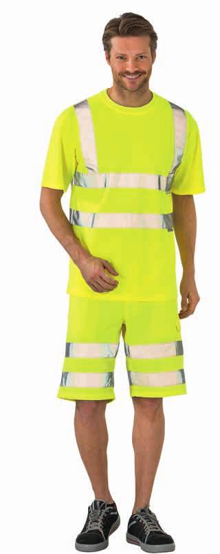 UVS 064307 T-shirt jednokolorowy Świeże bezpieczeństwo Wysokie temperatury, zła widoczność, ciężka praca dzięki T-shirtowi z elementami ostrzegawczymi to nie problem!