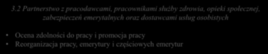 1 Wewnątrz organizacji- PSZ Doradztwo indywidualne Dostosowanie pracy Wspieranie zdolności do