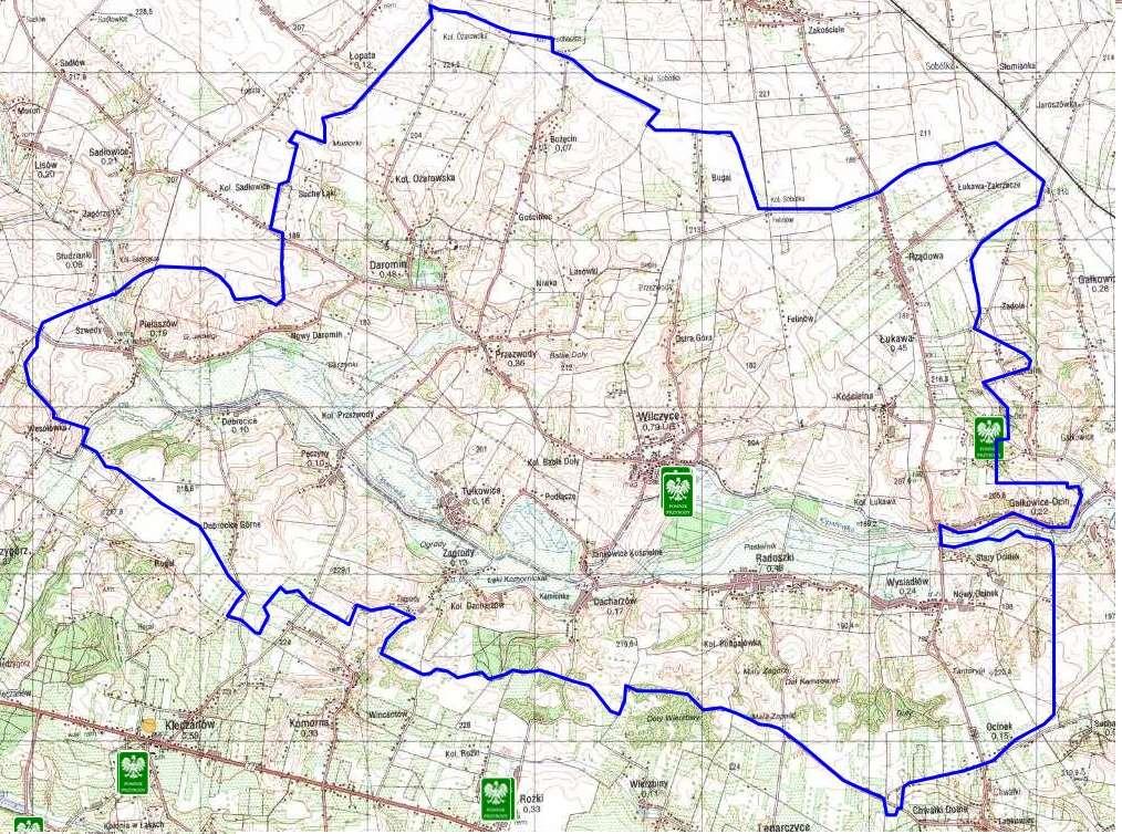 Mapa 5 Obszary prawnie chronione na terenie Gminy