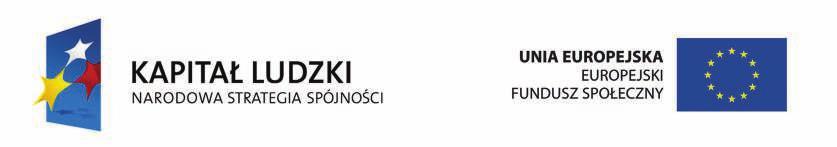 Projekt Kapitał ludzki i społeczny jako czynniki rozwoju regionu łódzkiego współfinansowany ze środków Unii Europejskiej w ramach Europejskiego Funduszu