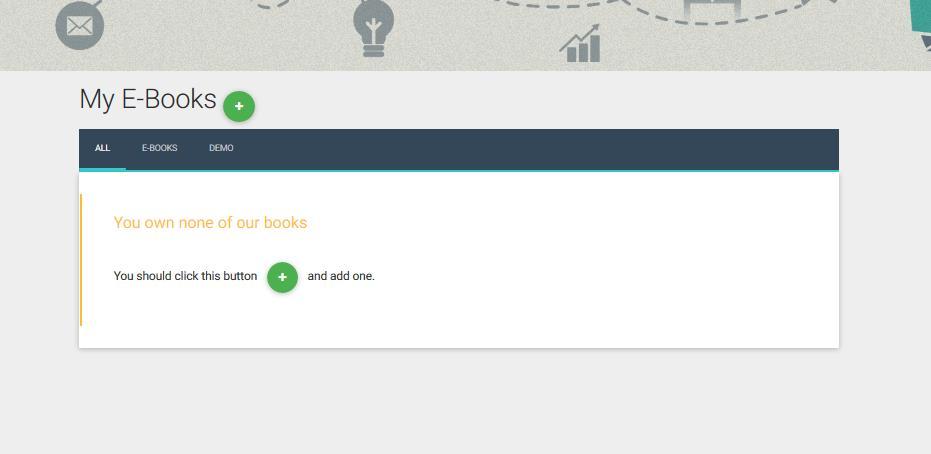 MY E-BOOKS (MOJE E-BOOKI) Po naciśnięciu menu My E-Books wyświetli się następująca strona: Na zrzucie