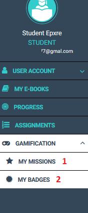 GAMIFICATION (GRYWALIZACJA) Jeśli w Twojej szkole używa się opcji grywalizacji, strona główna platformy wygląda jak na zrzucie ekranu poniżej.