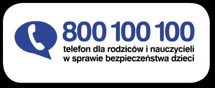 Pomoc w sprawach związanych z bezpieczeństwem dzieci Telefon 800 100 100