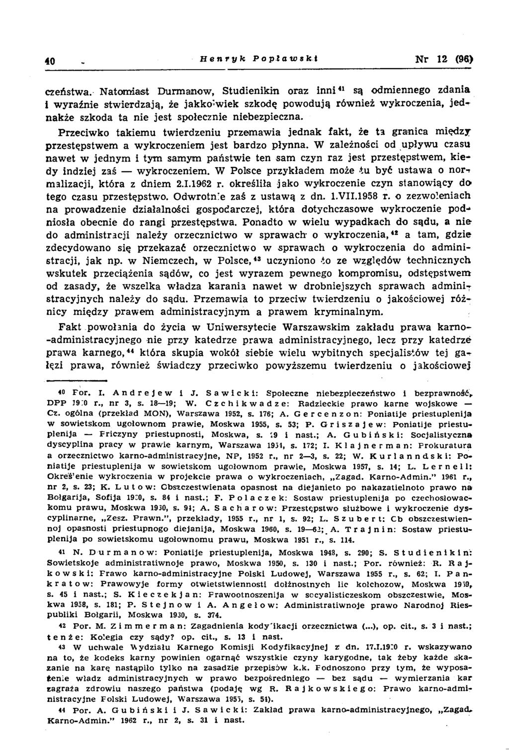 40 Henryk Popławski Nr 12 (96) czeństw a.