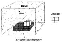 zarodka kulistego 4 3 G r g 3 chem 2 4r stąd wielkość zarodka krytycznego (zdolnego do wzrostu): 2 r* g chem czyli: 2Tm r* H( T T ) m Zarodkowanie Ze wzrostem przechłodzenia maleje wielkość zarodka