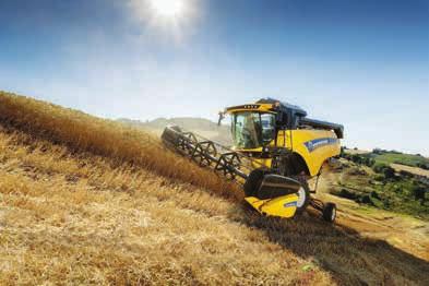 Zbiór na zboczach tak to działa Do profesjonalnych zastosowań na bardzo stromych wzniesieniach, marka New Holland poleca kombajn CX5.90 Hillside.