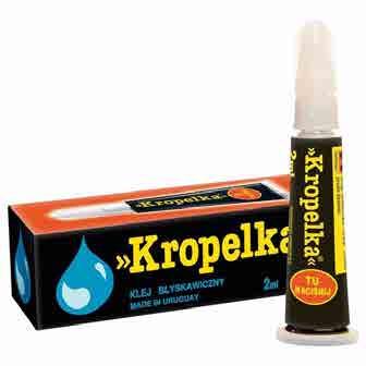 Skleja w kilka sekund praktycznie każdego rodzaju materiały. Używa się go do napraw w domu, do prac hobbystycznych, i rękodzielniczych, oraz ogólnie przy różnego rodzaju czynnościach praktycznych.