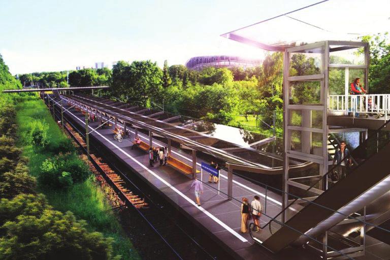 obejmującego zarówno modernizację oraz budowę zintegrowanych węzłów i przystanków przesiadkowych przy przystankach kolejowym.