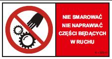 K - 260 Niebezpieczeństwo pochwycenia i wciągnięcia kończyn!