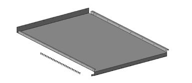 Wyposażenie opcjonalne dla W,0 Części A, A dachu przeciwdeszczowego,0 m zakończenia kanału