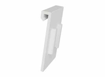 tronitag Adapter mocujący tronitag do zamocowania na etykietach tronitag 1,5"-2,9" i akcesoriach (S. 61-66); kolor: biały 28.0241.