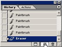 Lekcja 5 11 2 W palecie Layers zaznacz warstwę Lilie. 3 Wybierz narzędzie Art History Brush Tool -, które jest ukryte pod narzędziem History Brush Tool -.