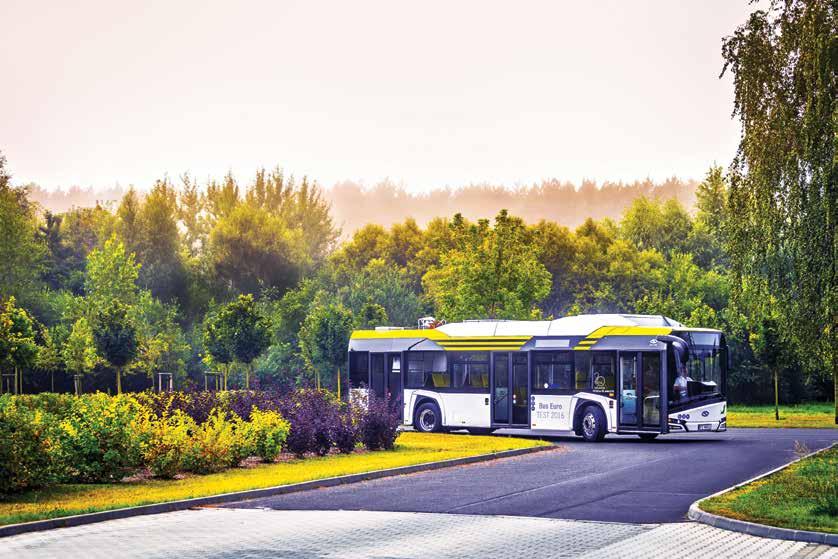Tadeusz Dyr Solaris lider na rynku autobusów miejskich w Polsce Solaris Urbino 12 electric podczas Bus Euro Testu w Brukseli.