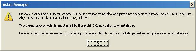 Sić zprzwoow Winows Instlowni strowników i oprogrmowni (l systmów Winows 2000 Profssionl/XP/ XP Profssionl x64 Eition/Winows Vist /Winows 7) 9 Prz rozpozęim instlji Upwnij się, ż komputr jst WŁĄCZONY