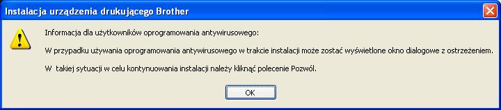 (Ni otyzy użytkowników systmu Winows 2000) Jśli ustwini połązni zprzwoowgo ni ęą ziłć, pozs instlji pkitu MFL-Pro Suit wyświtlony zostni Krtor
