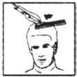Podnieść włosy lub trzymać je w palcach, a następnie ucinać na żądaną długość rys 9 i 10, zawsze od tylu głowy. 4.