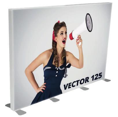 Stand Vector 50 mm 2x1 m Dostępne akcesoria Rama wykonana z