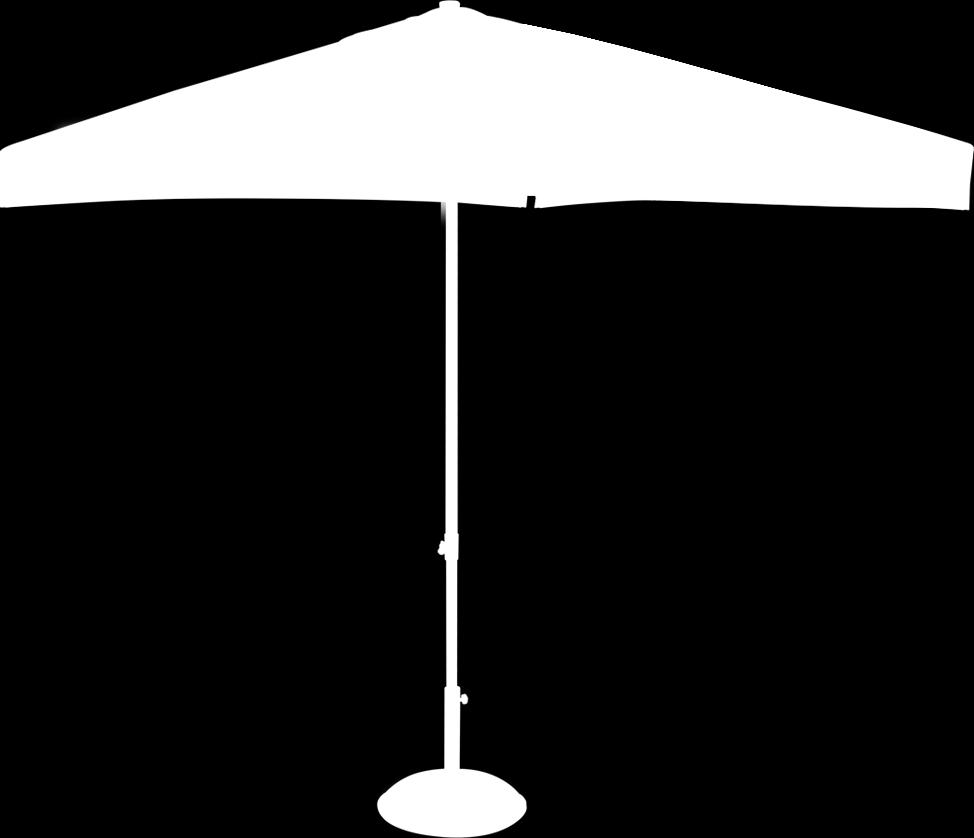 Parasole Okrągły Parasol Sunrise Dach składa się z 8 paneli.