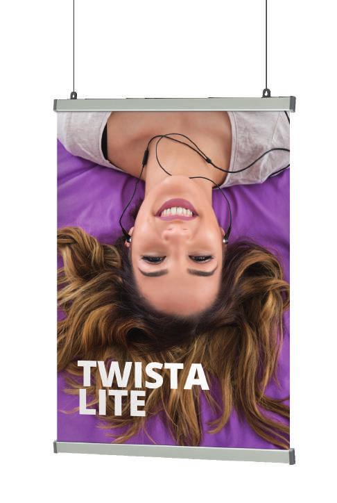 Twista Lite Łatwa w montażu aluminiowa listwa zatrzaskowa z plastikowymi