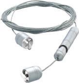 Dostępne 2 rozmiary: 34 mm x 16 mm (Ø) i 34 mm x 25 mm (Ø) z dystansami od ściany lub sufitu ok. 18,5 mm.