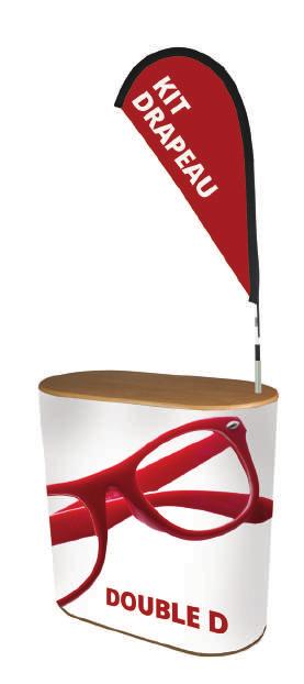 Akrylowa półka i organizer na kable w standardzie. Monitor nie jest wliczony.