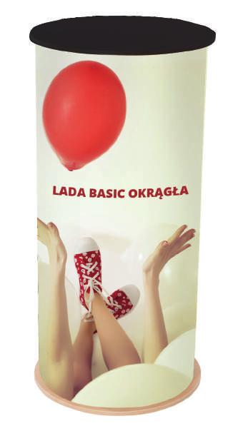 Lada Basic Okrągła Średnica wynosi 450 mm. W zestawie dwie torby transportowe.