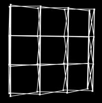 2225 x 3430 x 1225 Prosty Impact 3X5 IMP-3X5S 2225 x 4160 x 306 Listy magnetyczne Zawiesia Magnetycznie łączenia Ekonomiczne rozwiązanie Ścianki wystawiennicze Ściankę