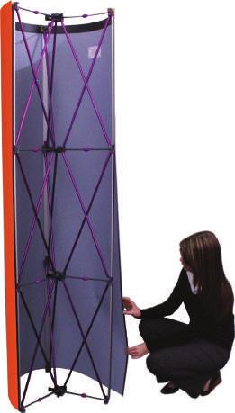 Quick+ Tower Półka ES514C-A - Łukowy ES514-002 - Prosty *Produkt na zamówienie. Panele Dostępne są białe panele do systemów, na których nadrukować można grafikę.