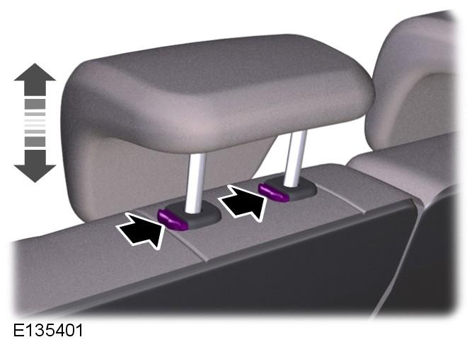 Skrajny zagłówek tylnego siedzenia SIEDZENIA REGULOWANE RĘCZNIE - WERSJA 3- DRZWIOWA OSTRZEŻENIA Nie reguluj ustawienia fotela kierowcy, gdy pojazd jest w ruchu.