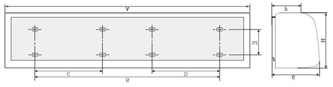 www.kaisai.com 1. IDENTIFICATION & INSTALLATION DIMENSIONS [mm] MODEL A B C D E F G H Net weight (kg) PTN-90CX 900 - - 12.5 PTN-120CX 1200 440 - - 90 132 218 247 15.