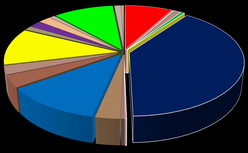 STRUKTURA PLANOWANYCH WYDATKÓW BUDŻETU WOJEWÓDZTWA NA 2017 ROK Gospodarka komunalna i ochrona środowiska 0,72% Pozostałe zadania w zakresie polityki społecznej 2,05% Pomoc społeczna 1,97% Ochrona