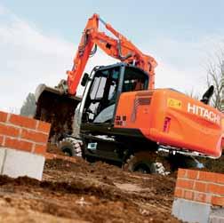 Wzmocniony osprzęt przedni w nowym modelu ZAXIS 190W jest tego dobrym przykładem.