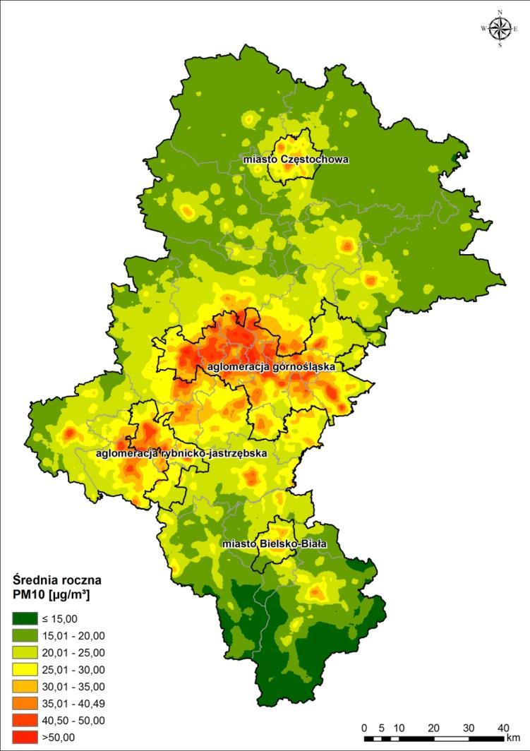 Wartości PM10