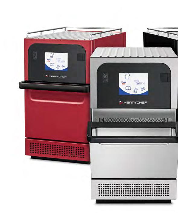 Merrychef eikon e2s Cechy standardowe Szybkie gotowanie, łączące w sobie trzy technologie podgrzewania (sterowane uderzenie gorącym powietrzem, mikrofale, konwekcja) Potwierdzona certyfikatem