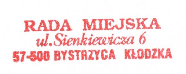 U C H W A Ł A Nr XXXII/91/08 Rady Miejskiej w Bystrzycy Kłodzkiej z dnia 9 października 008 r.