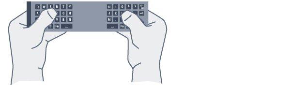 Chwyć pilota obiema rękami i wpisuj tekst za pomocą kciuków. Dalsze informacje: www.support.google.com/androidtv Ustawienia wyszukiwania głosowego Możesz zmienić język wyszukiwania głosowego.