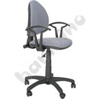 W tkaninie mikro posiadającej atest na niepalność. Materiał np. 100 % poliester. śr. ok. 64,5 cm wys. siedziska ok. 45-58 cm 1szt. Preferowany kolor: np.