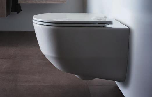 Nowością jest miska WC rimless w wersji zaoblonej, która jest wyposażona w deskę typu slim.