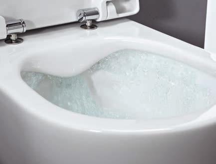 Ułatwione czyszczenie i wysoki standard sanitarny powodują, że miska rimless sprawdza się zarówno w toaletach